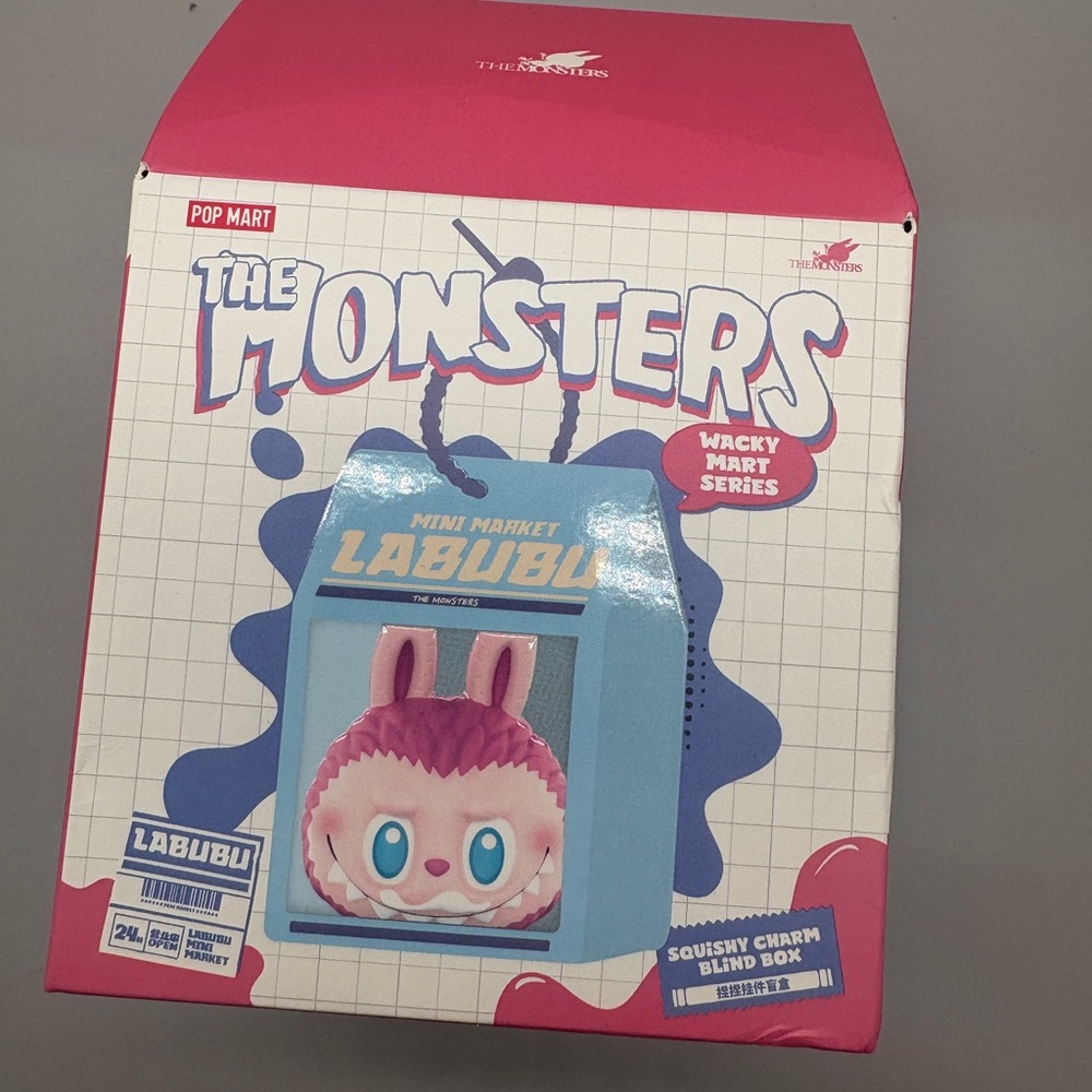 Pop Mart The Monsters Labubu Wacky Mart Series Squishy Charm Blind Box